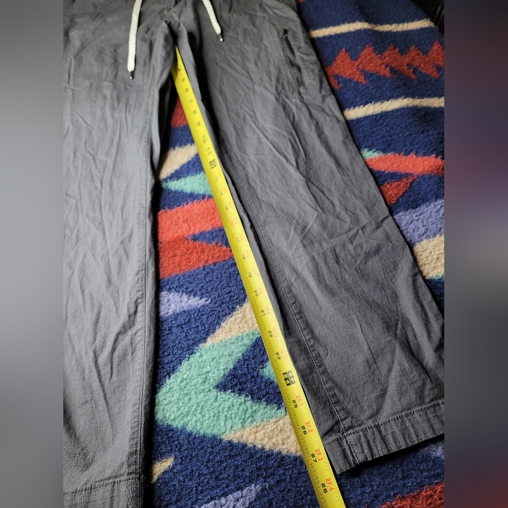 Vuori Ripstop Pants Joggers Size Large Gray Drawstring 34x28 Hiking Outdoor Gym - Picture 9 of 9